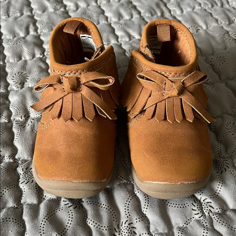 Carter's Brown Fringe Kids Shoes